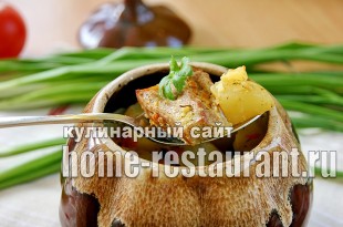 Картошка в горшочке с мясом в духовке фото_09