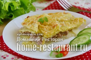 Картофельная запеканка с фаршем в духовке фото_05