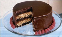 шоколадно банановый торт
