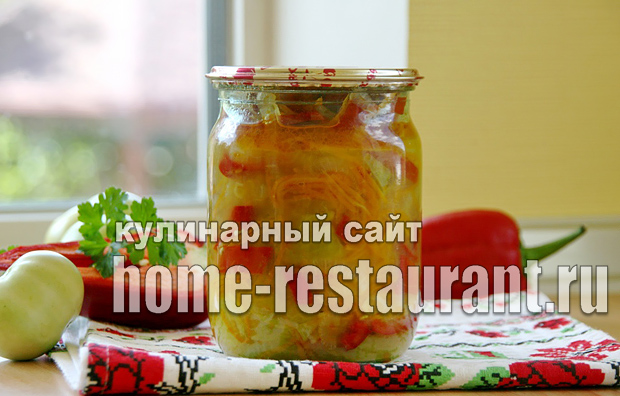 Салат из зеленых помидор на зиму «Цветик семицветик»_7