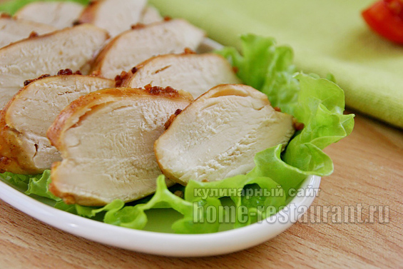 Запеченная куриная грудка в духовке для ПП, бутербродов и салатов: ВИДЕО + Рецепт с Фото