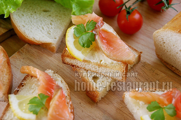 бутерброды с красной рыбой фото 11