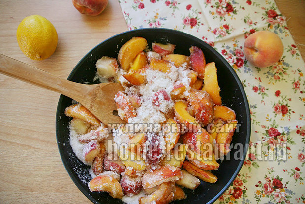 Варенье из персиков на сковороде фото 3