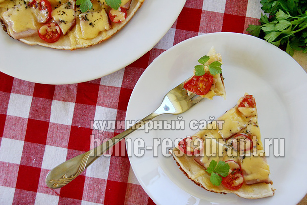Пицца на сковороде за 10 минут: пошаговый рецепт фото