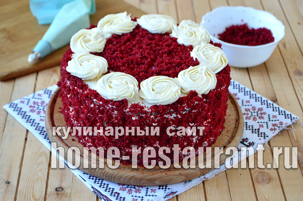 Торт Красный Бархат рецепт с фото пошагово_09