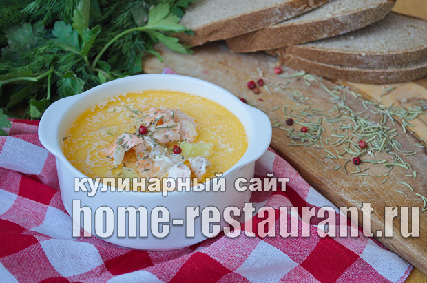 Финский суп с лососем и сливками фото, фото рецепт Финского супа с лососем и сливками 