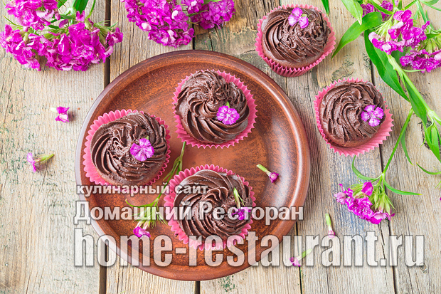 шоколадные капкейки рецепт с фото