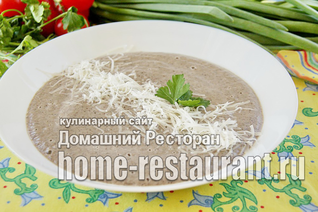 Крем-суп из шампиньонов со сливками фото_03