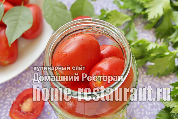 Marinovanny e pomidory s sel dereem na zimu foto 4