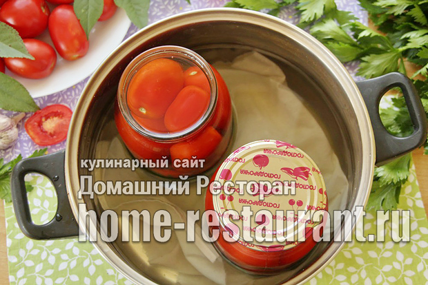 Marinovanny e pomidory s sel dereem na zimu foto 6